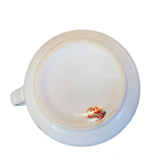 Pair Of Vintage GIFT CRAFT Ceramic 16oz Tomato Soup Bowl Mug W/Handle & Recipe - Picture 6 of 6